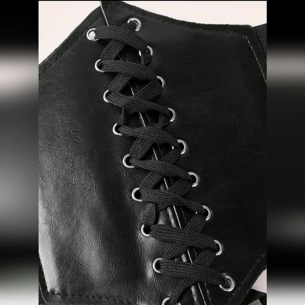 Hot Topic Corset Style Lace-Up Waist Cincher Belt